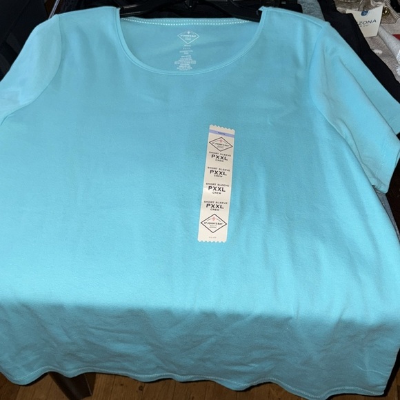 St. John's Bay Crew Neck Short Sleeve T-Shirt(Bust 45.5”Length: 26”) - Picture 5 of 5